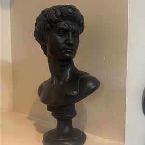 Vintage Michelangelo David Bust Sculpture